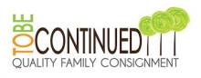 To Be Continued Consignment Shop Logo